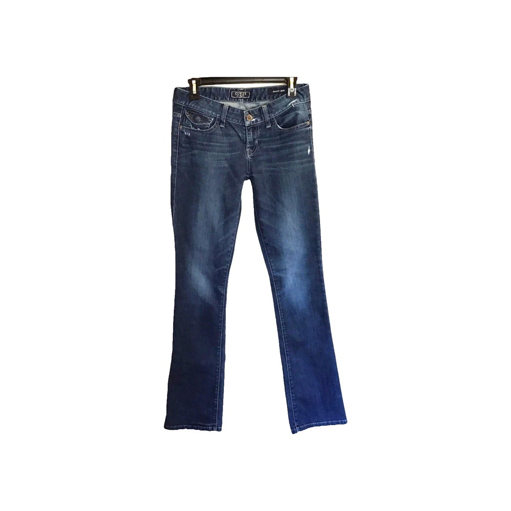 Guess Los Angeles Women's Jeans Size 27 Blue Stretch Starlet Slim Boot Cut - Picture 1 of 16